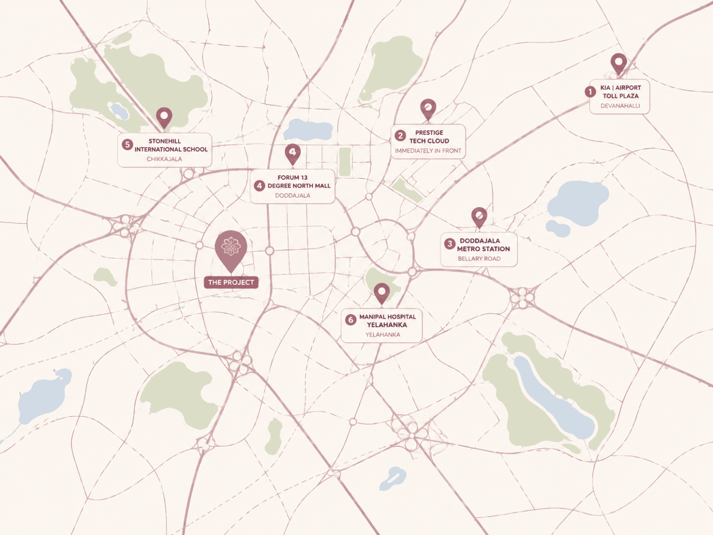 Lodha Fiorana Location Map — Bengaluru