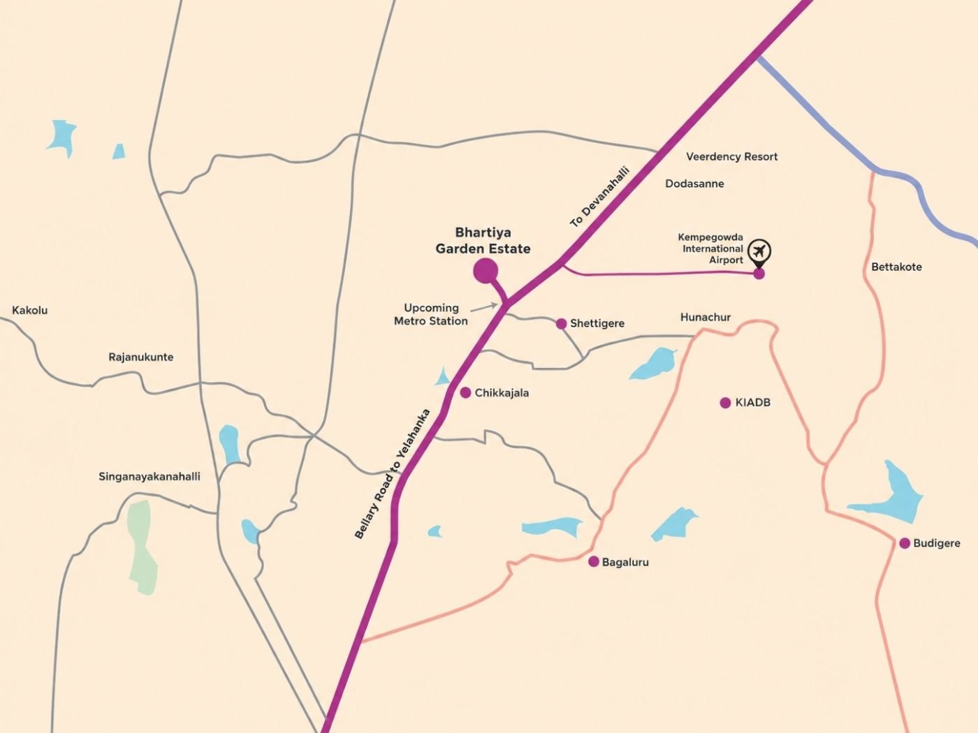 Nikoo Homes 7 Location Map — Bengaluru