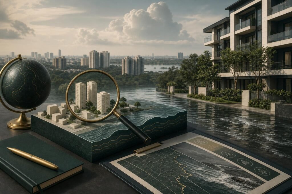 Sea-level rise and Indian real-estate: what to add to property due diligence now — Key House editorial illustration