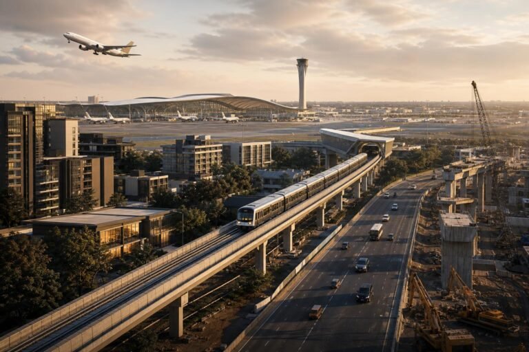 North Bengaluru’s inflection: BIAL EC + KIADB works + Airport (Blue) Metro converge