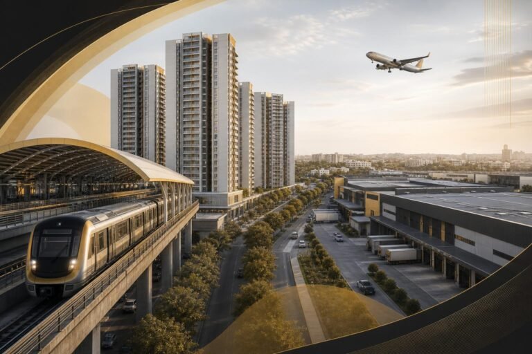 Key Insight — North Bengaluru is being rebased: airport‑line metro + KIADB industrial deliveries reshape market